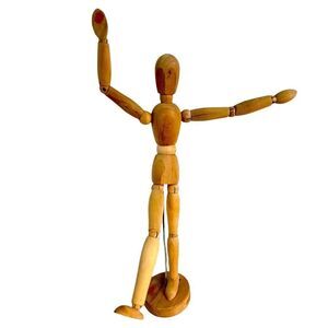 IKEA GESTALTA ARTISTS WOOD FIGURE  NATURAL 13” HUMAN MODEL FOR DISPLAY ART